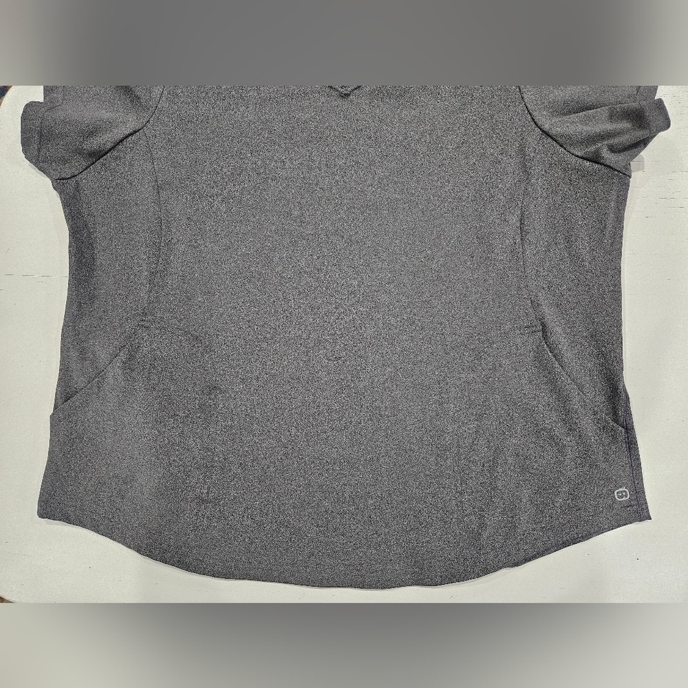 WonderWink Dark Gray Crew Neck T-Shirt - Picture 4 of 6